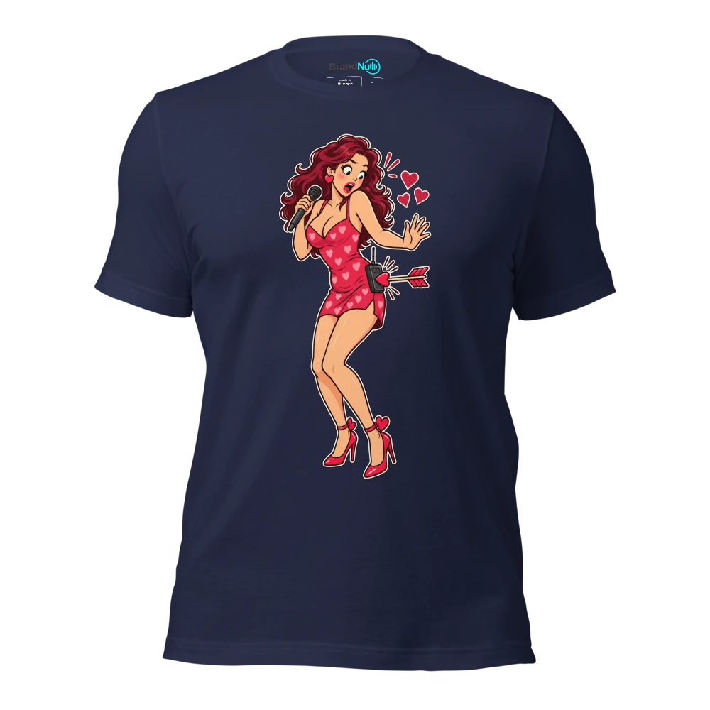 THE ARROW HIT THE WIRELESS RECEIVER AGAIN T Shirt Navy Front