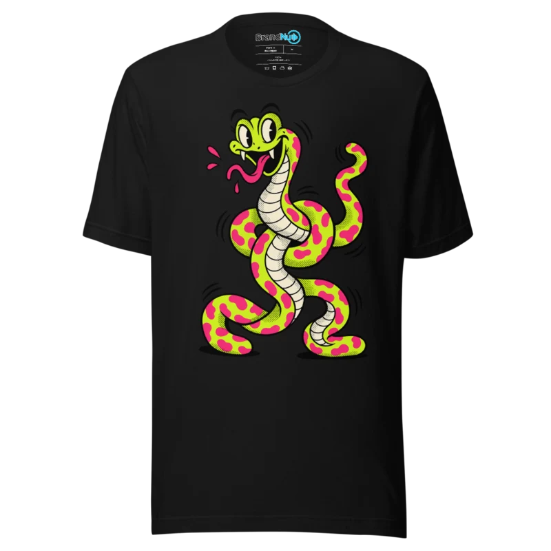 BrandNu Dancefloor Snake T-Shirt - Black
