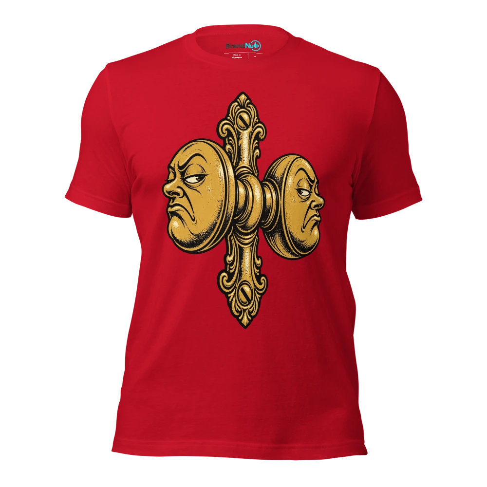 YouÃ¢â‚¬â„¢re seeing a BrandNu side of me. ItÃ¢â‚¬â„¢s also a knob T Shirt Red Front
