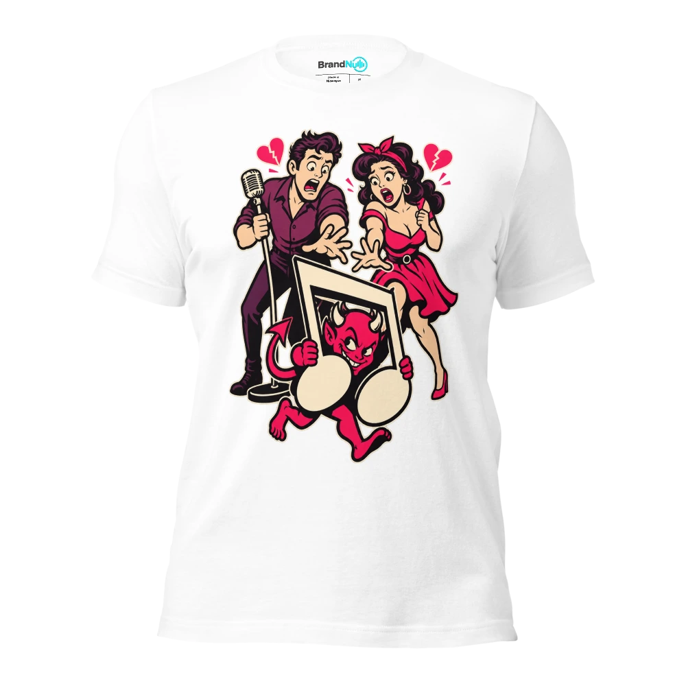 THE DUET DEMON HAS STOLEN THE HARMONY CREDIT T Shirt White Front