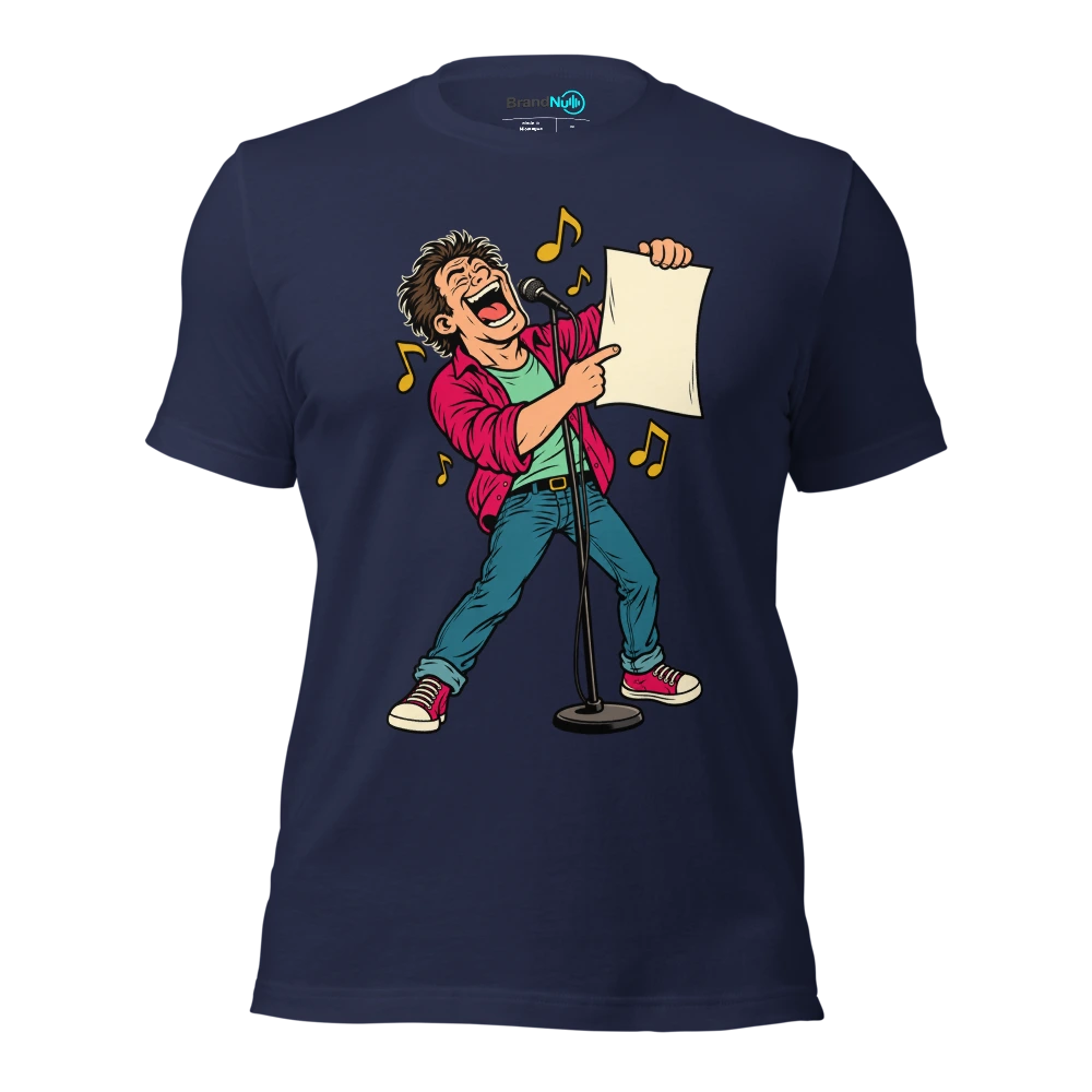 I HAVE REACHED THE AGE OF CONFIDENTLY WRONG LYRICS T Shirt Navy Front