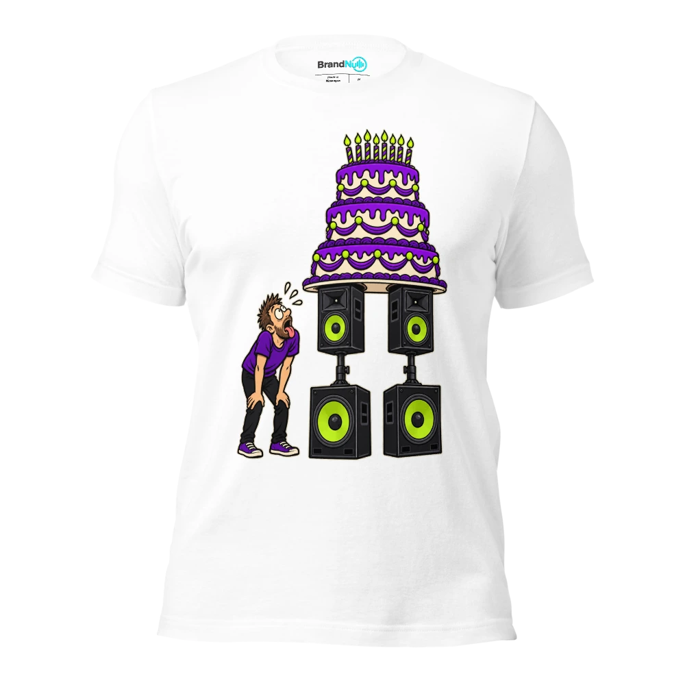 THE CAKE HAS A BETTER SUPPORT STRUCTURE THAN ME T Shirt White Front