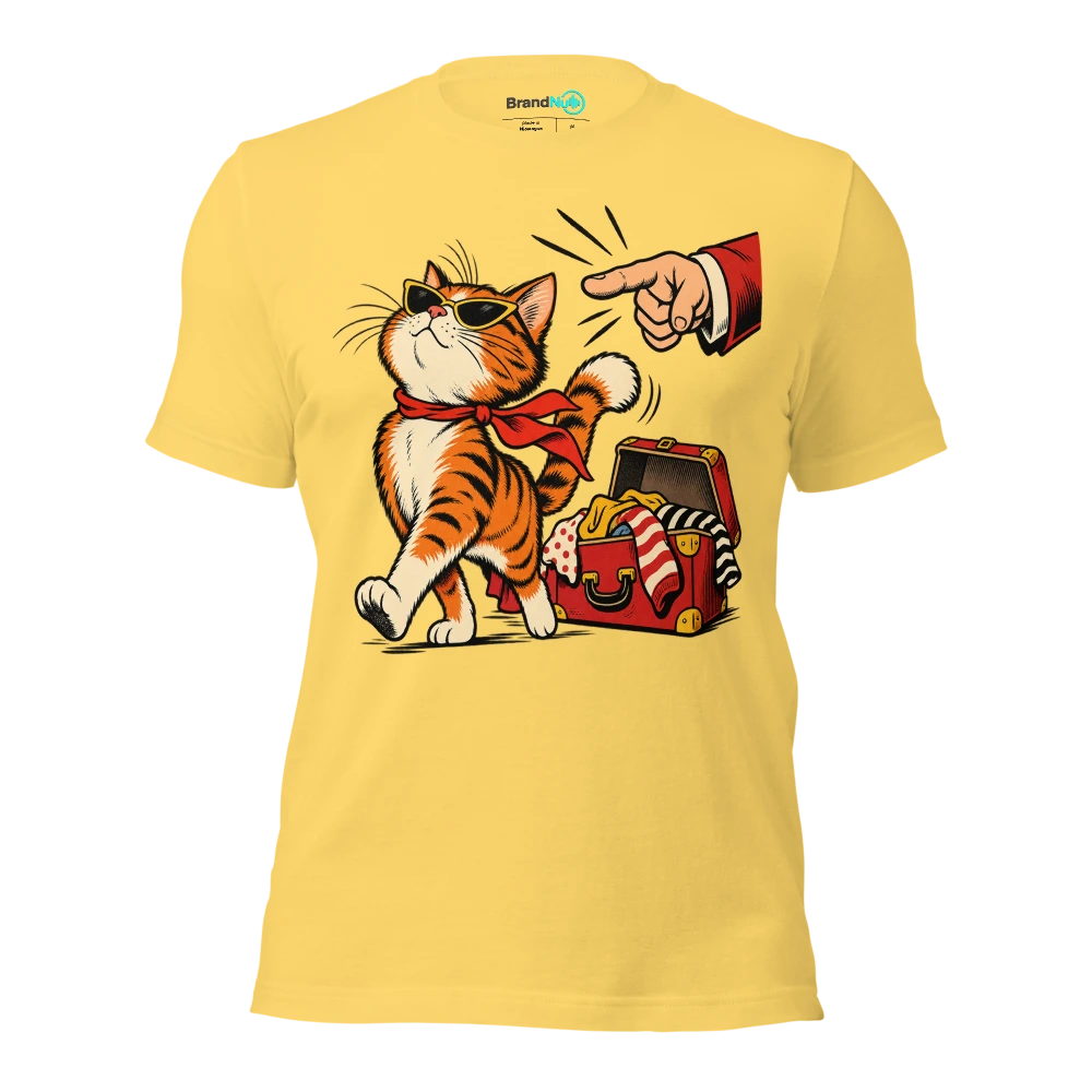 Got a BrandNu attitude. Still told to pack it in T Shirt Yellow Front