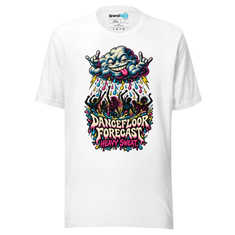 Dancefloor Forecast Heavy Sweat T Shirt - White