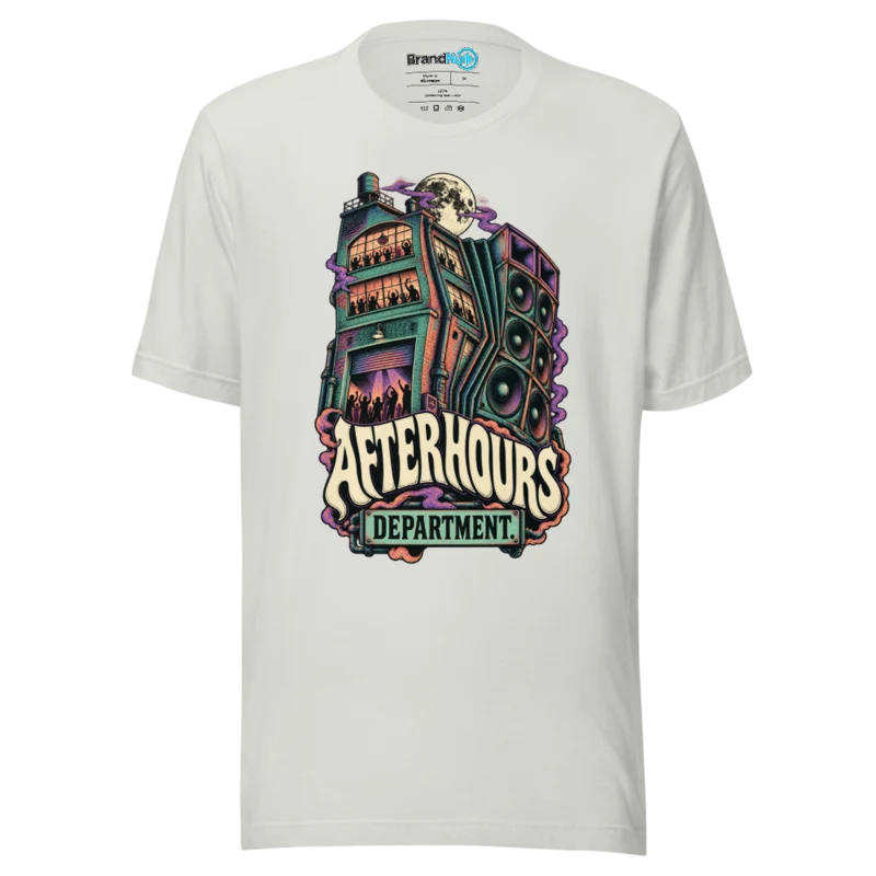 BrandNu Afterhours Department T-Shirt - Silver - Front