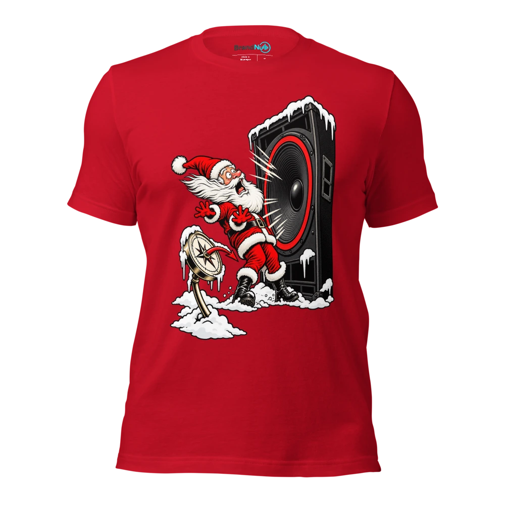 THE NORTH POLE NEEDS A BETTER MONITOR MIX T Shirt Red Front