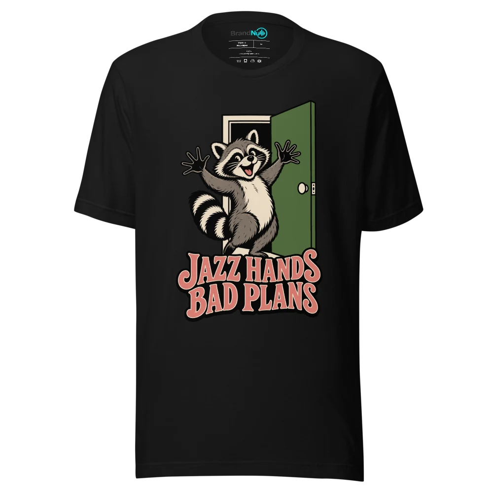 JAZZ HANDS BAD PLANS T Shirt Black Front