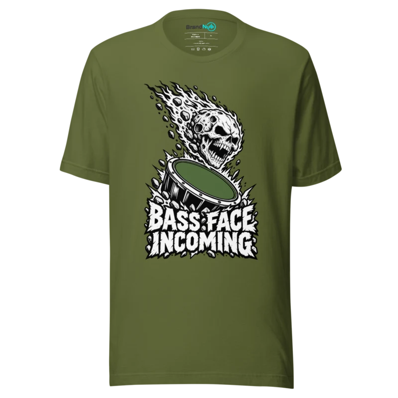 BASS FACE INCOMING T Shirt - Olive