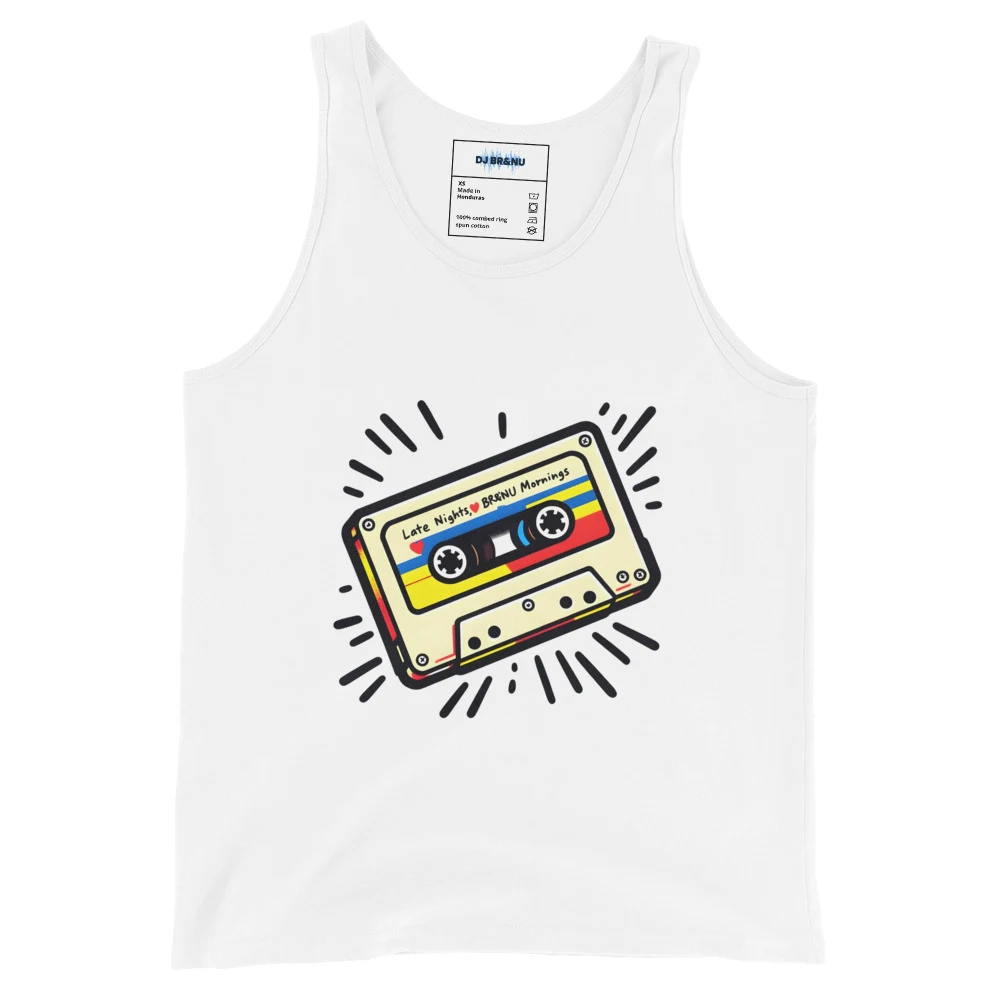 Late Nights & BrandNu Mornings Retro Cassette Tank Top