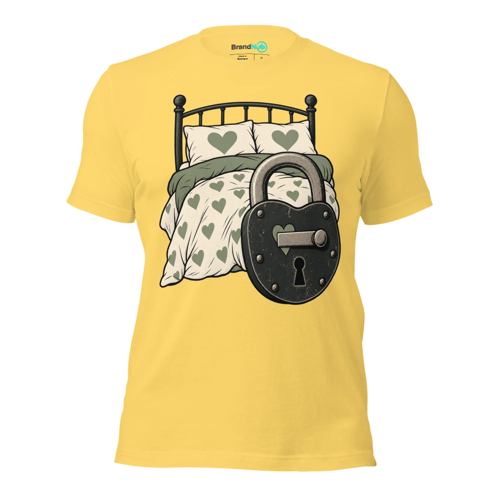 My BrandNu bedroom voice is Ã¢â‚¬Ëœdid you lock the back door?Ã¢â‚¬â„¢ T Shirt Yellow Front