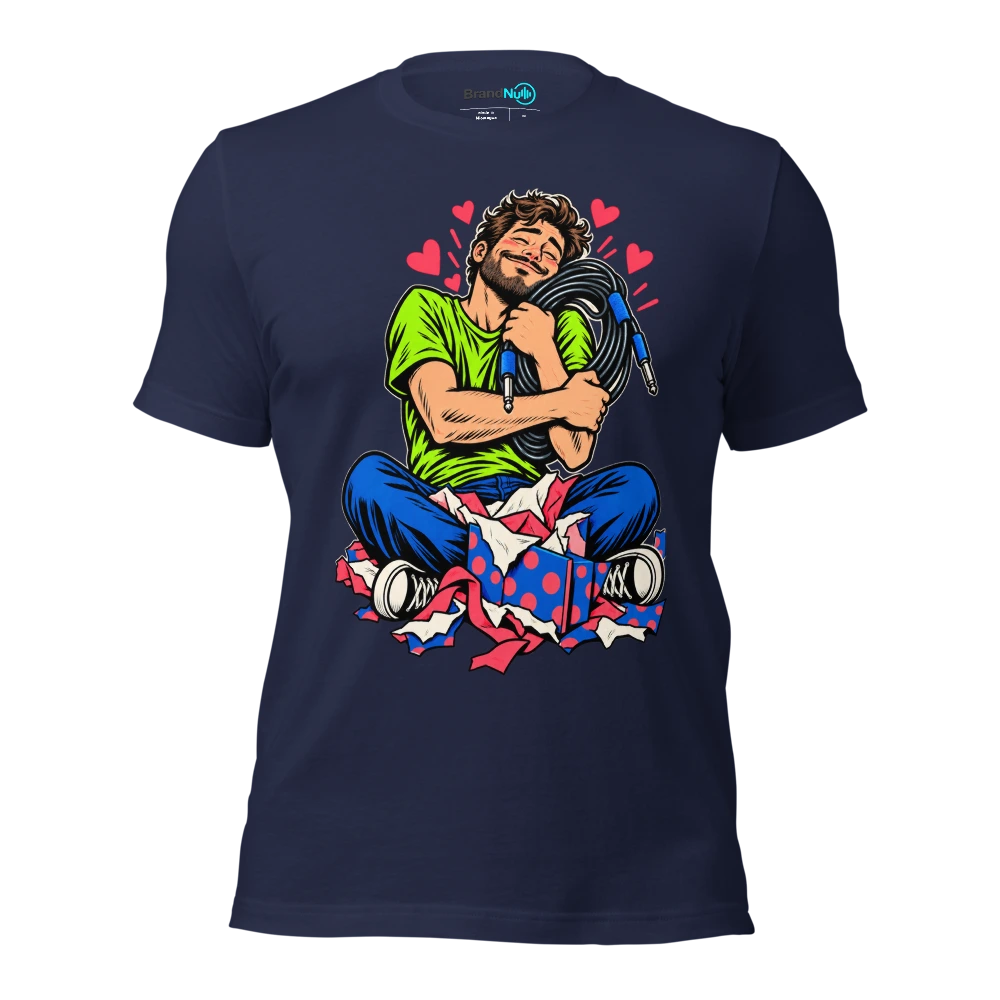MY BIRTHDAY REQUEST IS A WORKING CABLE T Shirt Navy Front