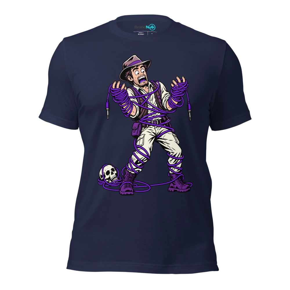 I HAVE BEEN WRAPPING THIS CABLE FOR CENTURIES T Shirt Navy Front