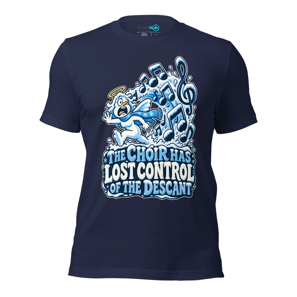 THE CHOIR HAS LOST CONTROL OF THE DESCANT T Shirt Navy Front