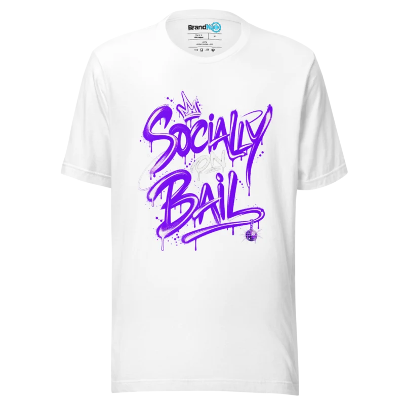 Socially on Bail – Rave Slogan T-Shirt