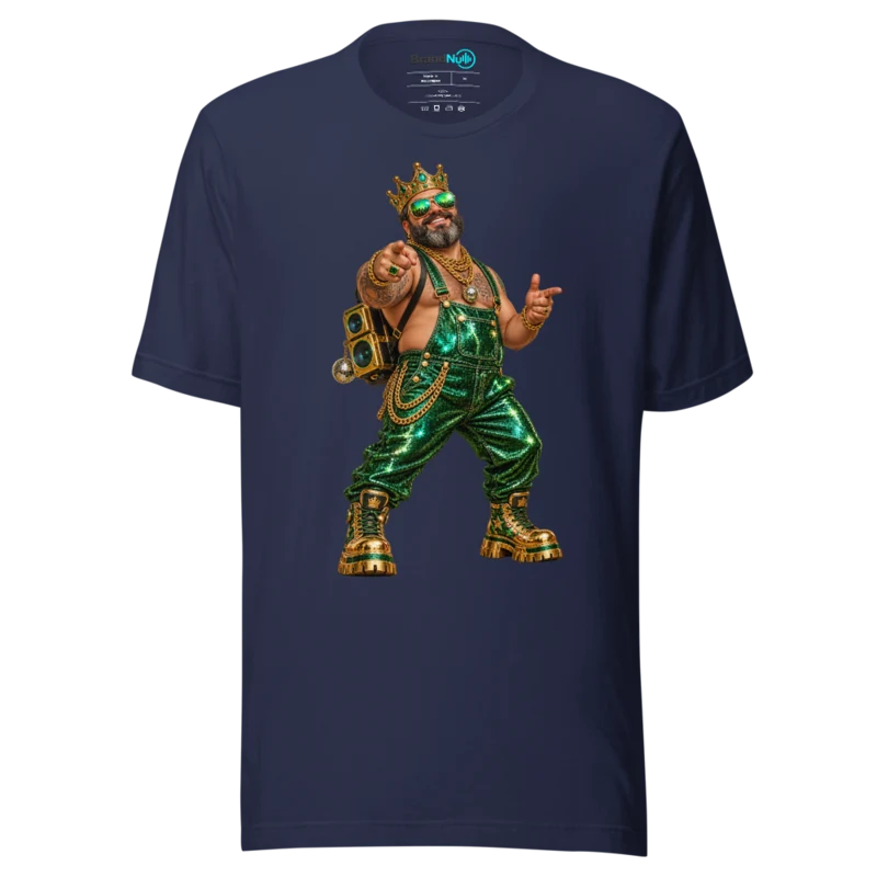 SLAAAG Community T Shirt Rave King Edition - Navy