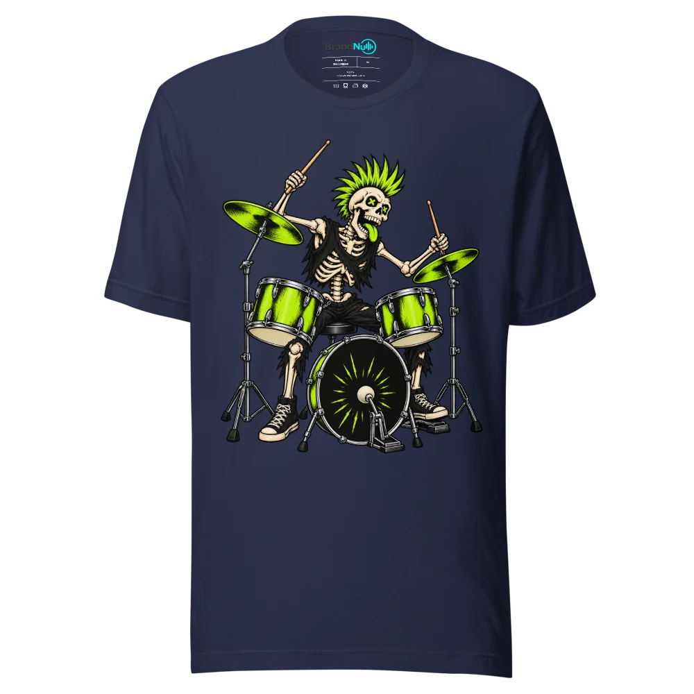THIS DRUM KIT IS A JOINT EFFORT T Shirt Navy Front