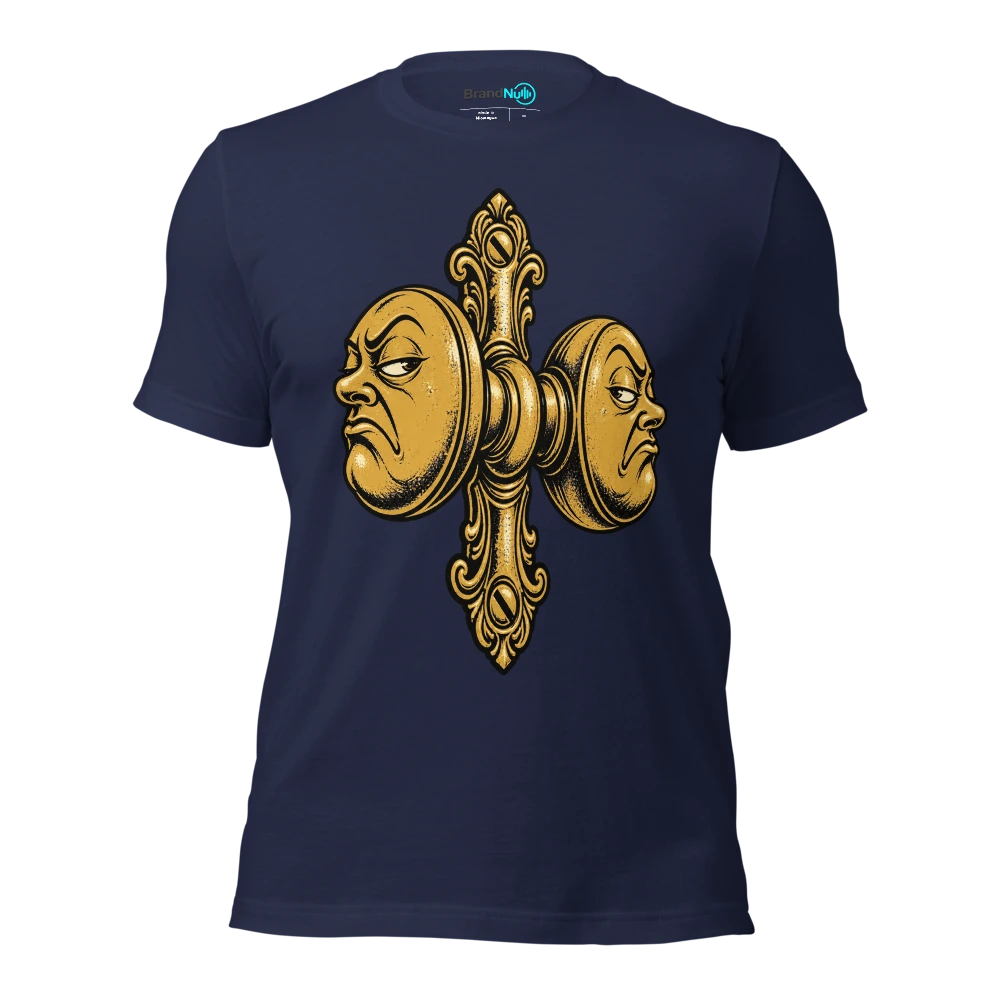 YouÃ¢â‚¬â„¢re seeing a BrandNu side of me. ItÃ¢â‚¬â„¢s also a knob T Shirt Navy Front