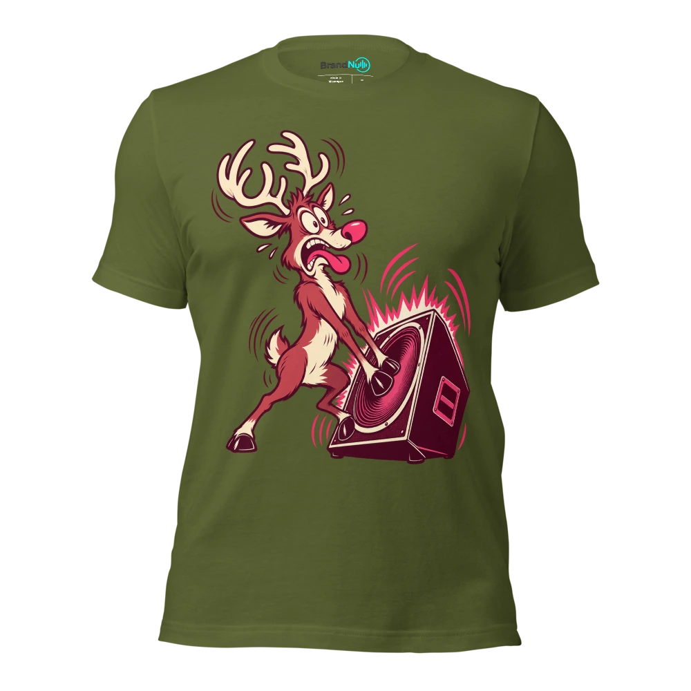 THE REINDEER HAVE FAILED THE LOW END TEST T Shirt Olive Front