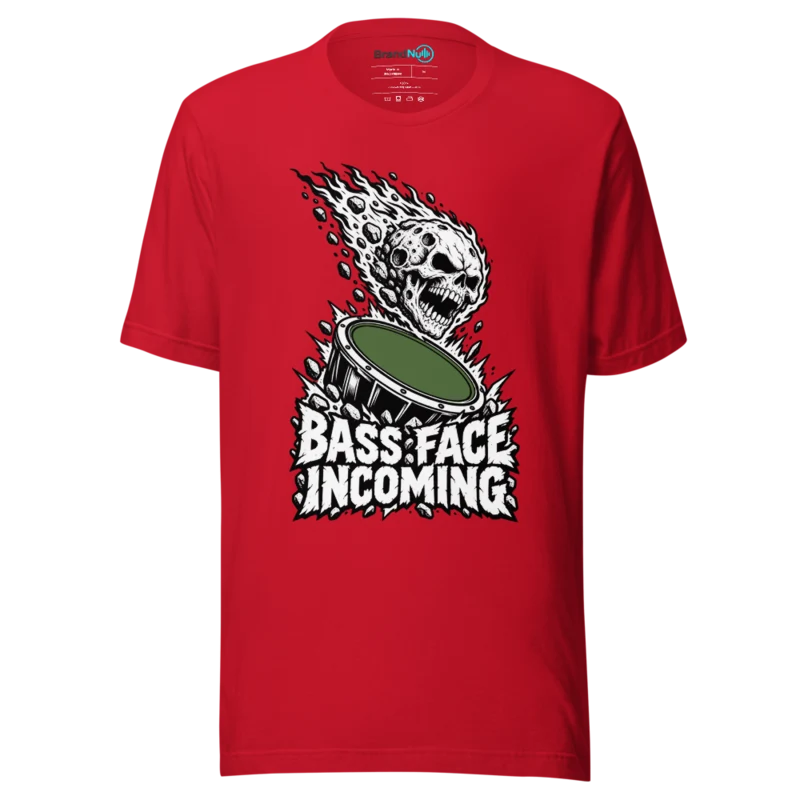 BASS FACE INCOMING T Shirt - Red
