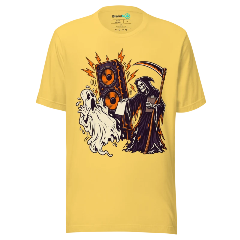 MY AFTERLIFE HAS A NOISE COMPLAINT T Shirt - Yellow