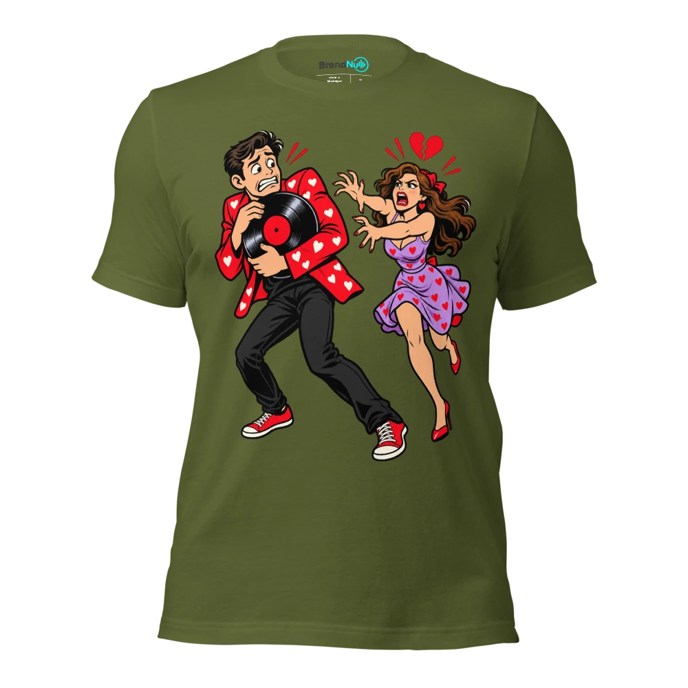 THE EX HAS REQUESTED OUR SONG ABSOLUTELY NOT T Shirt Olive Front