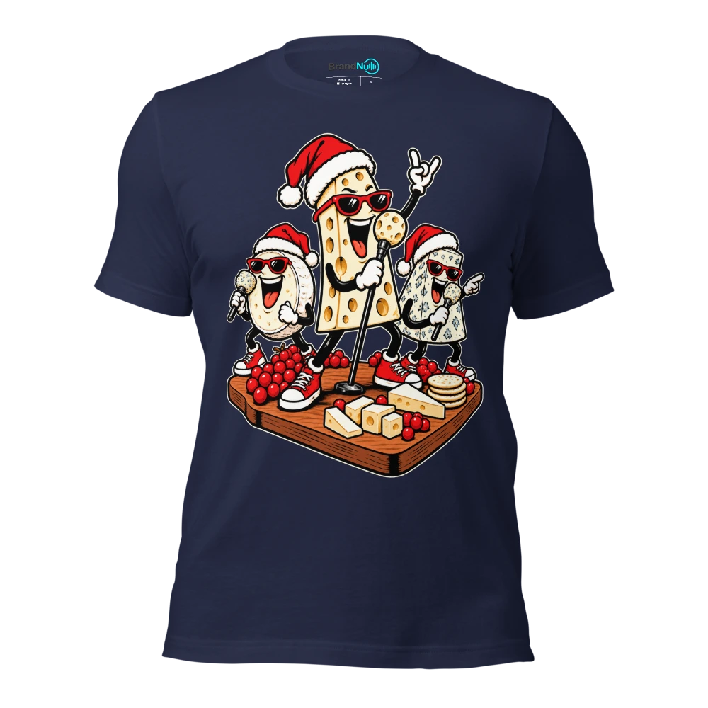 THE CHEESE BOARD IS A BETTER LINEUP T Shirt Navy Front