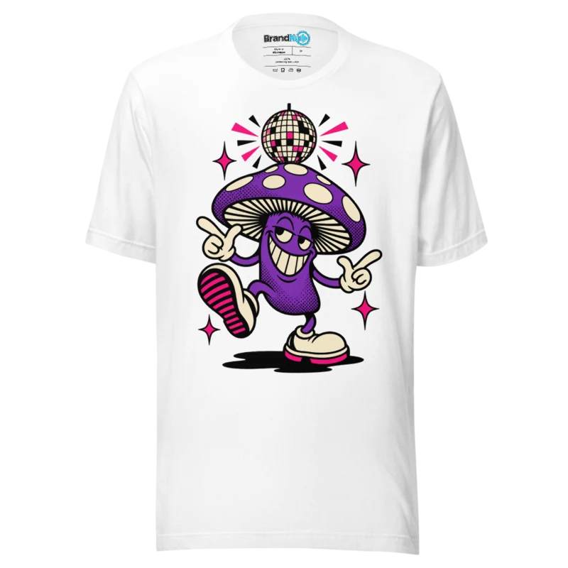 BrandNu Mirrorball Mushroom T-Shirt - White