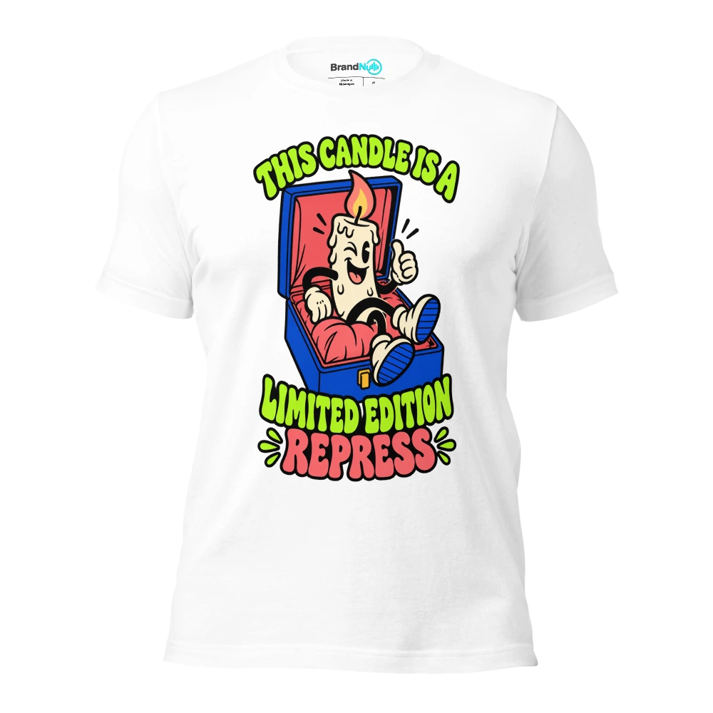 THIS CANDLE IS A LIMITED EDITION REPRESS T Shirt White Front