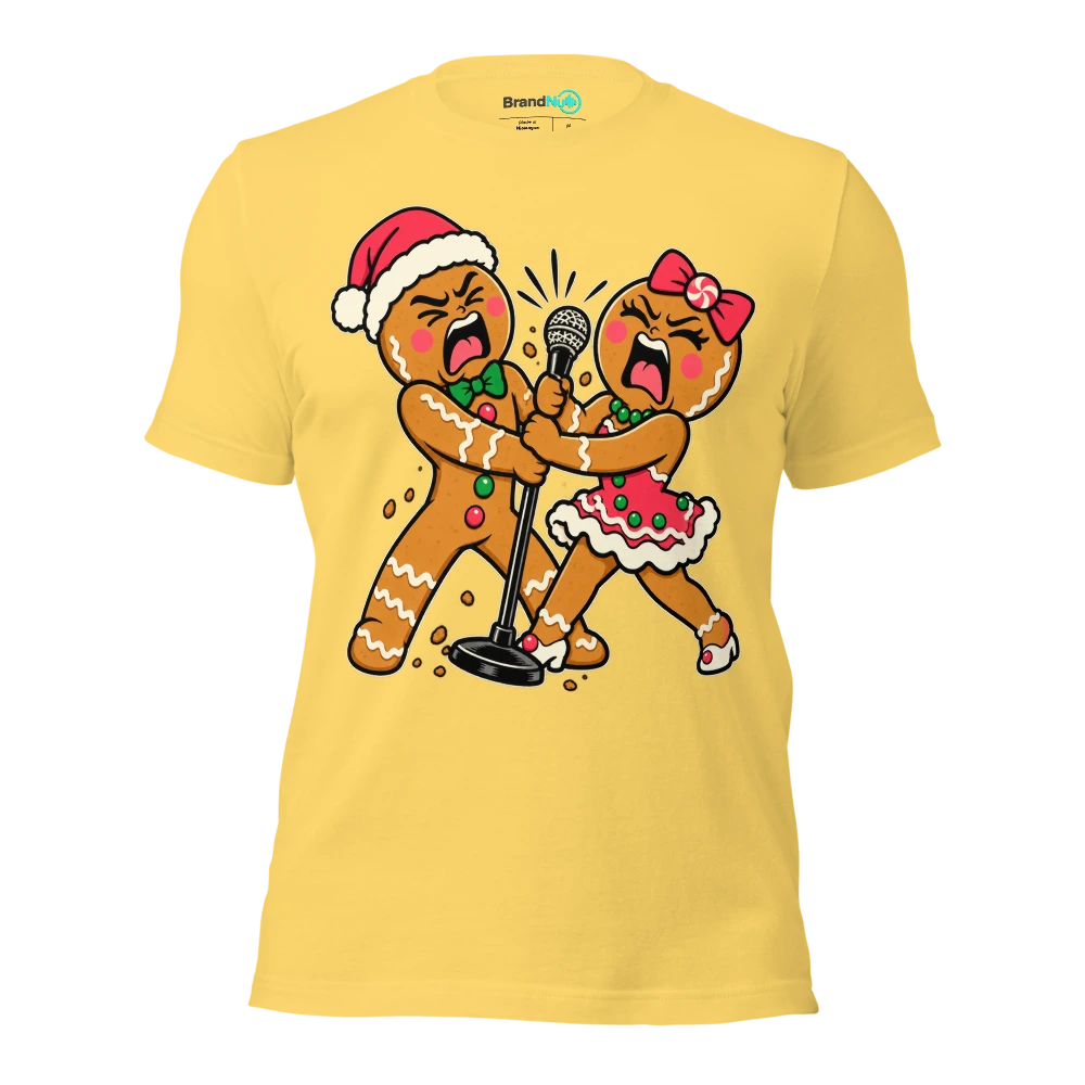 THE FESTIVE DUET HAS BECOME A CUSTODY BATTLE T Shirt Yellow Front