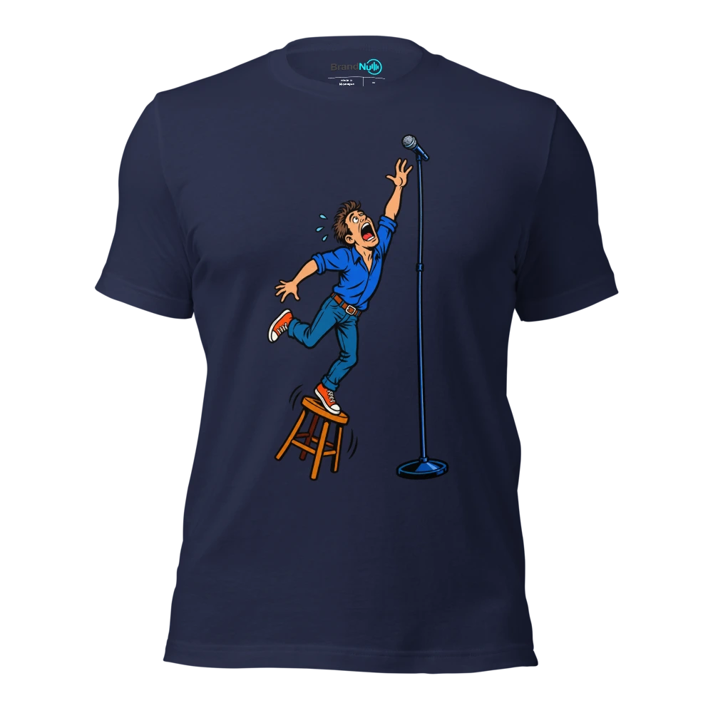 ANOTHER YEAR STILL NO VOCAL RANGE T Shirt Navy Front