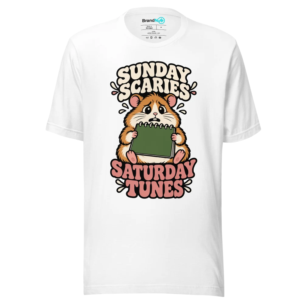 SUNDAY SCARIES SATURDAY TUNES T Shirt