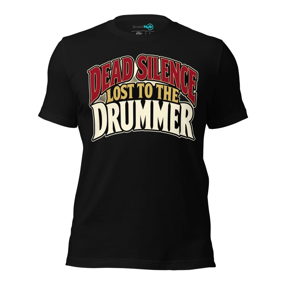 DEAD SILENCE LOST TO THE DRUMMER T Shirt - Black - front - Ghost 2