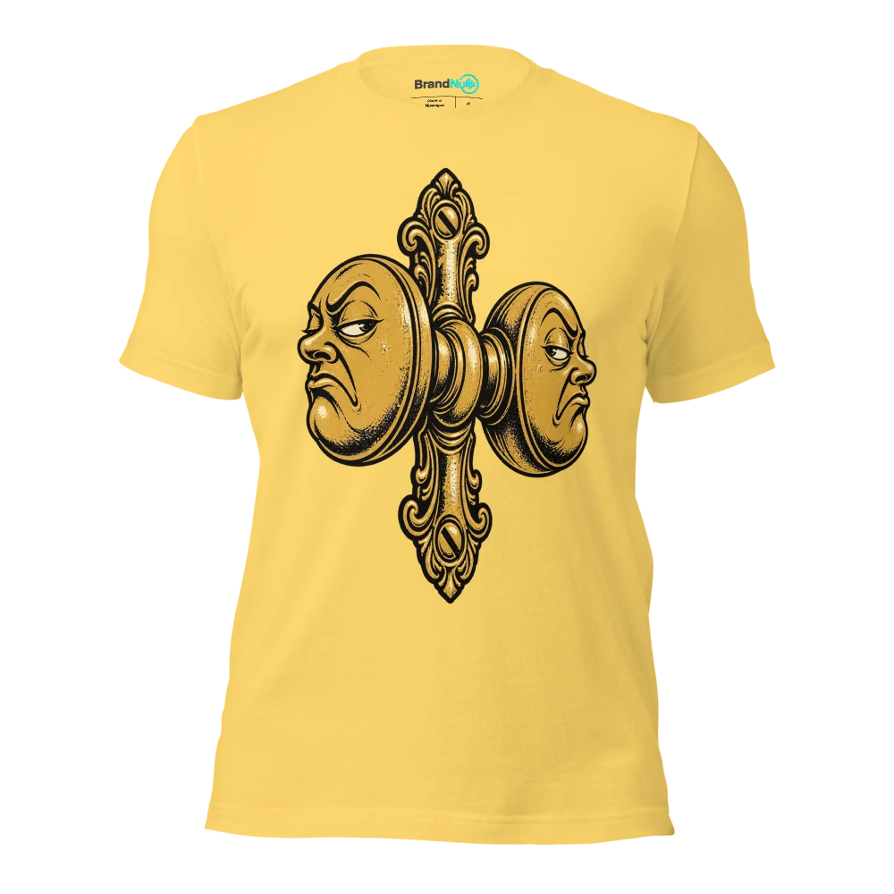 YouÃ¢â‚¬â„¢re seeing a BrandNu side of me. ItÃ¢â‚¬â„¢s also a knob T Shirt Yellow Front