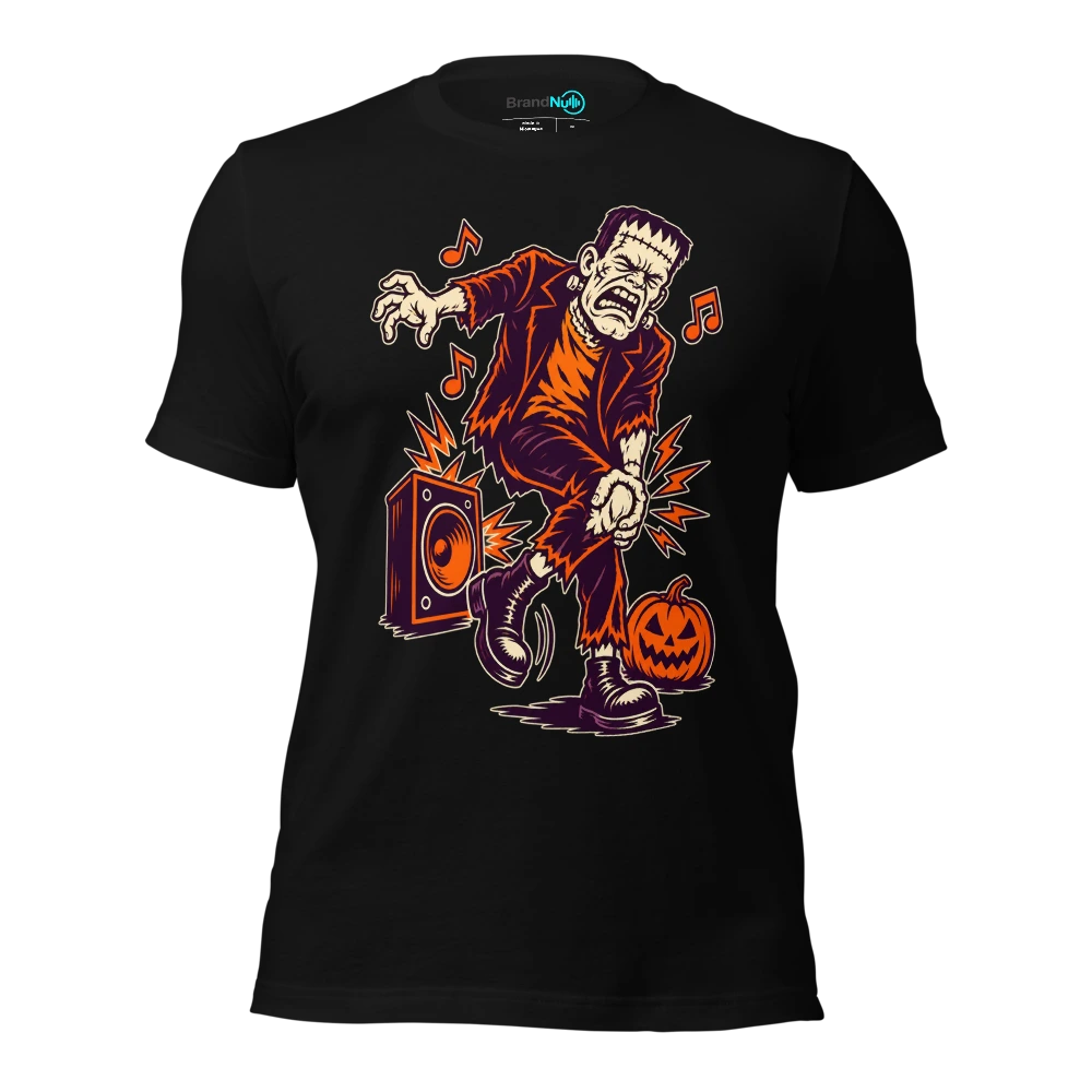 THE MONSTER MASHED MY LAST GOOD KNEE T Shirt Black Front