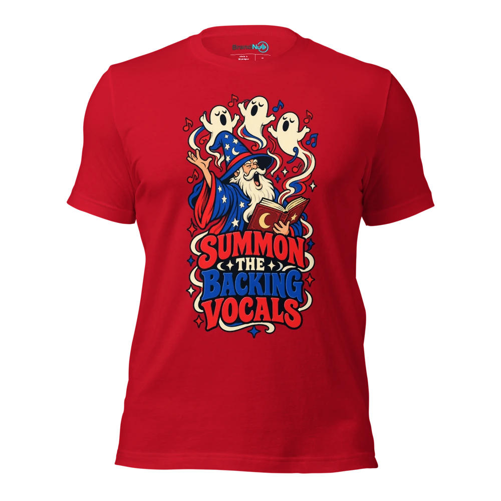 SUMMON THE BACKING VOCALS T Shirt Red Front