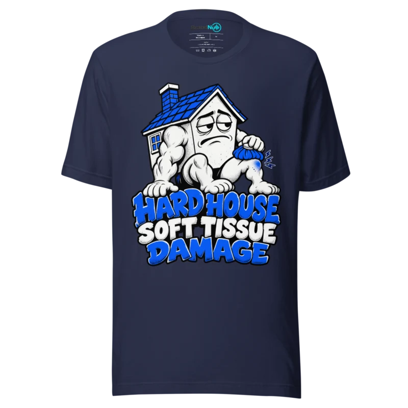 HARD HOUSE SOFT TISSUE DAMAGE T Shirt - Navy