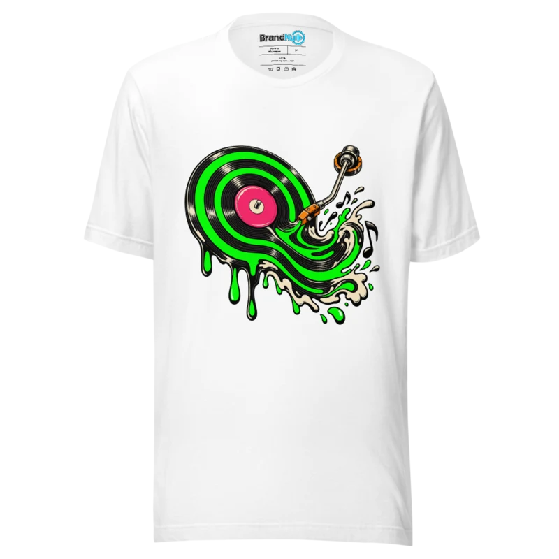 Liquid Vinyl – Electronic Music Graphic T-Shirt