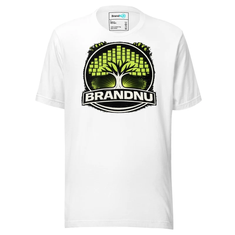 Roots Tree – Green Screen DJ & Bass Culture Tee - White