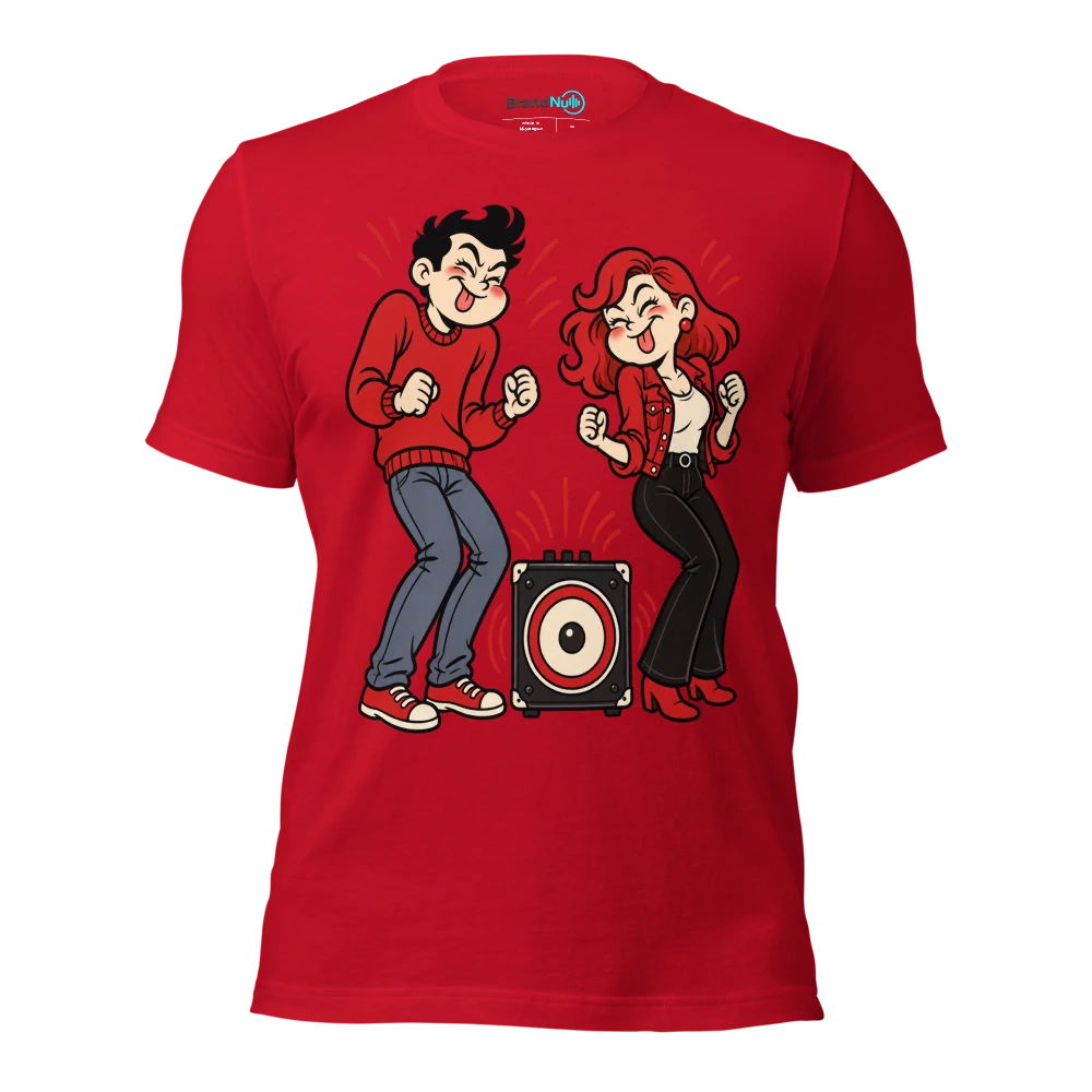OUR MATCHMAKER WAS A FUCKING SUBWOOFER T Shirt Red Front