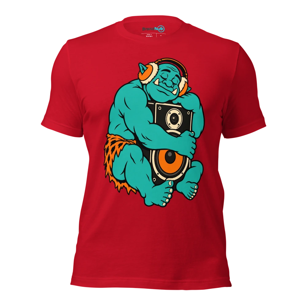 THE BIRTHDAY OGRE HAS FOUND THE QUIET CORNER T Shirt Red Front