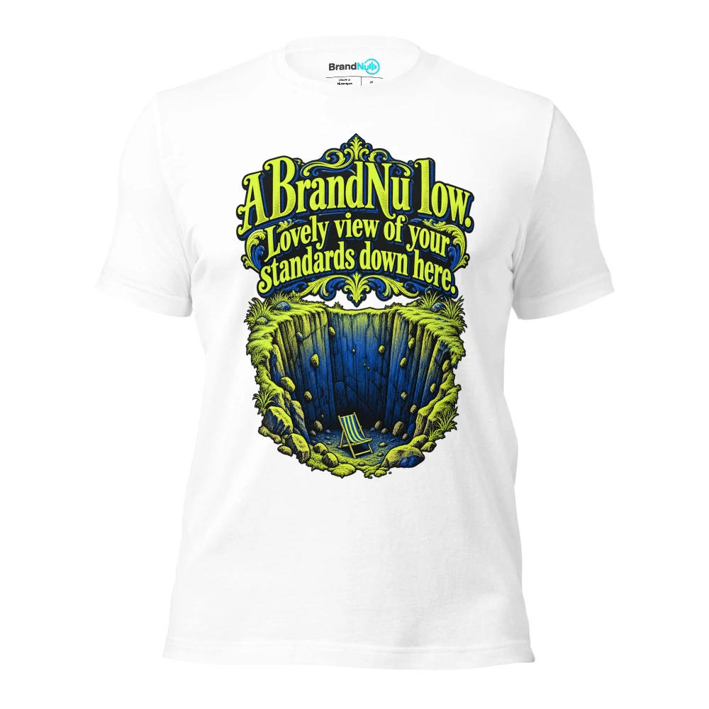 A BrandNu low. Lovely view of your standards down here T Shirt White Front