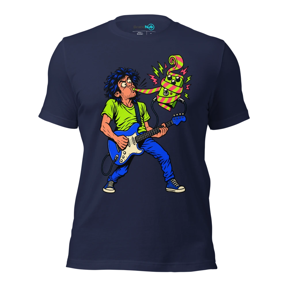 THIS PARTY BLOWER HAS A DISTORTION ISSUE T Shirt Navy Front