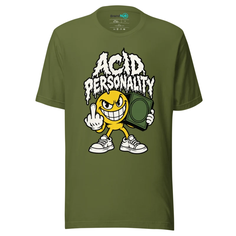 ACID PERSONALITY T Shirt - Olive