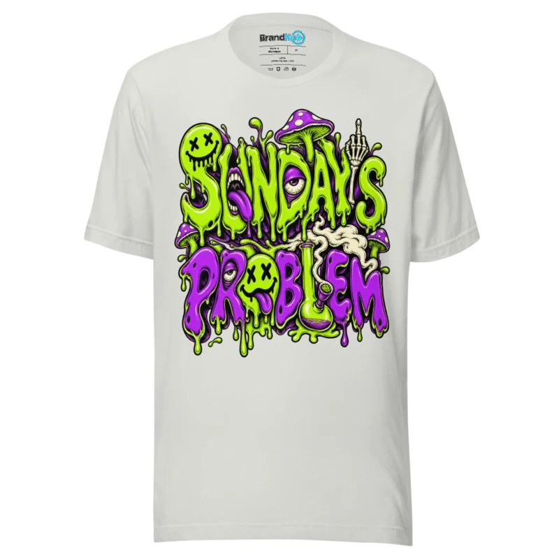 BrandNu Sunday's Problem T-Shirt - Silver