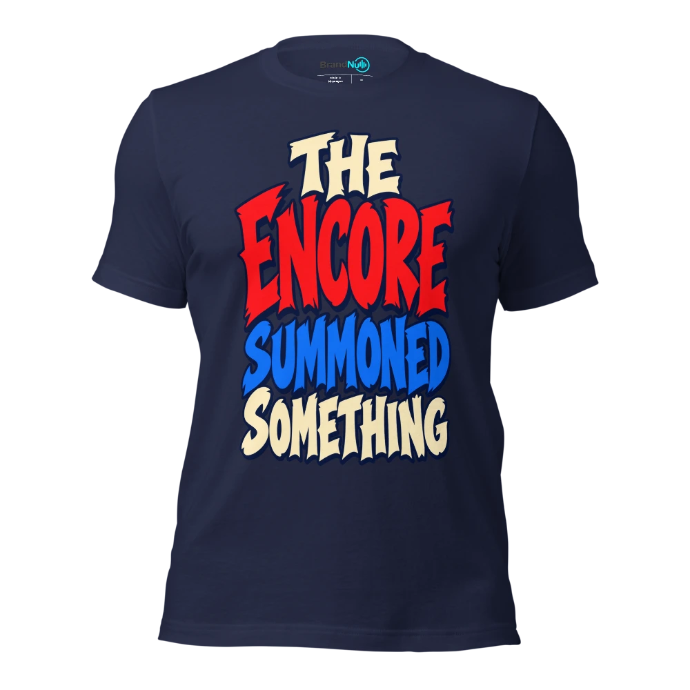 THE ENCORE SUMMONED SOMETHING T Shirt Navy Front