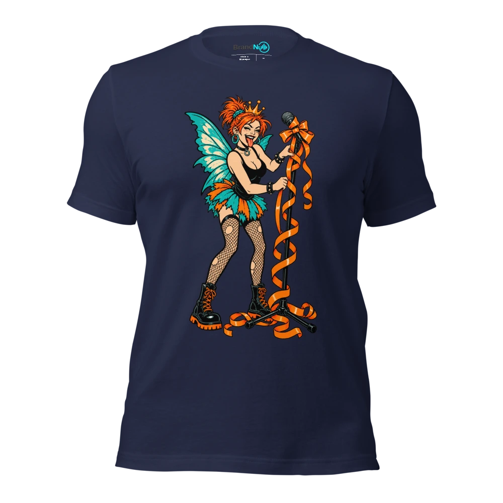 THE PARTY FAIRY HAS CANCELLED THE REHEARSAL T Shirt Navy Front