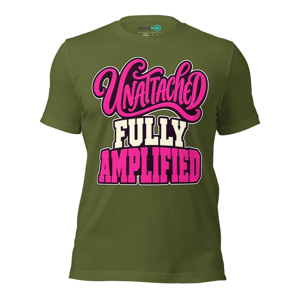 UNATTACHED FULLY AMPLIFIED T Shirt Olive Front