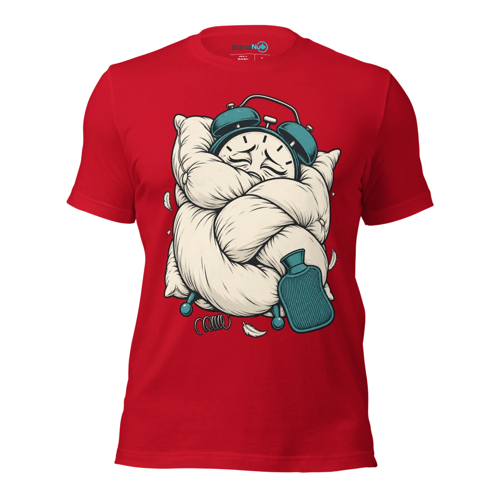 Woke up BrandNu. Slept funny. Warranty void T Shirt Red Front