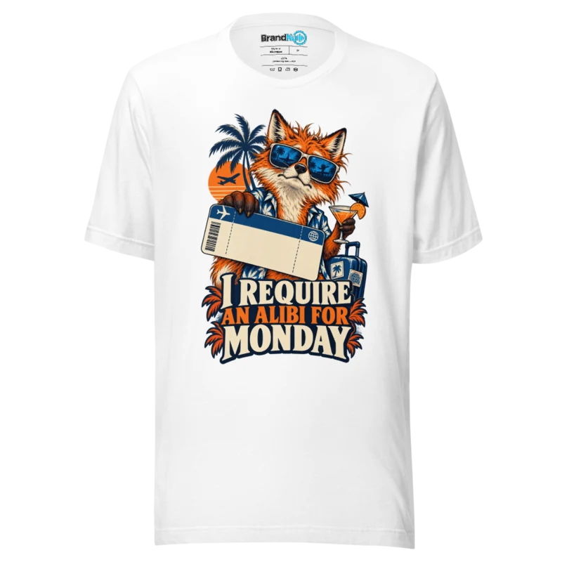 I Require An Alibi For Monday T Shirt