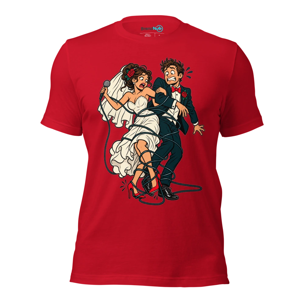 OUR FIRST DANCE HAS BECOME A HEALTH AND SAFETY ISSUE T Shirt Red Front